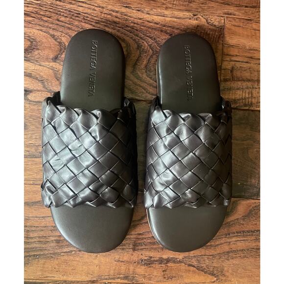 $1,195 NIB Bottega Brown Veneta Weave Cassette Leather Sandals Size 42)9) main image 4
